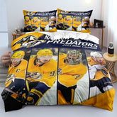 Nashville Predators Hockey League Duvet Cover Quilt Case Pillowcases